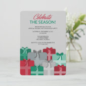 Cadeaux - Invitation de la fête d'échange de cadea (Debout devant)