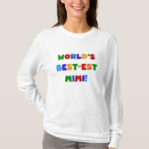 Cadeaux lumineux de T-shirts des couleurs Mimi du