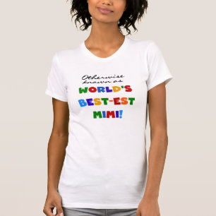 Cadeaux lumineux de T-shirts des couleurs Mimi du
