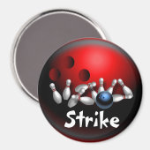 Cadeaux Magnet de Bowling sur mesure (Recto/Verso)