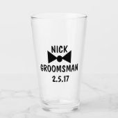 Cadeaux mariages, Verre Groomsmen (Devant)