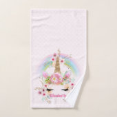 Cadeaux mignons Fille-petite fille UNICORN NOMMÉ (Serviette à main)