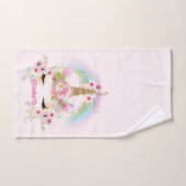 Cadeaux mignons Fille-petite fille UNICORN NOMMÉ (Serviette à main)