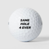 Cadeaux personnalisés de balle de golf | Même trou (Devant)