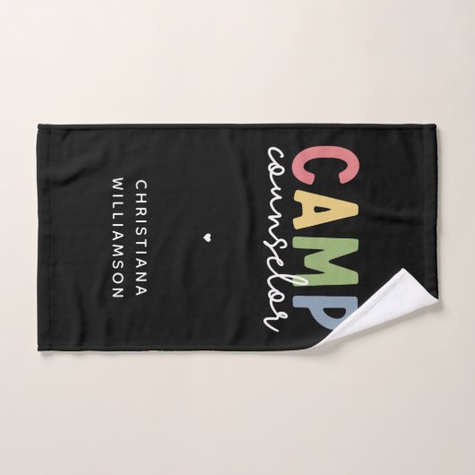 Cadeaux personnalisés de conseillers de camp (Serviette à main)