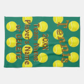 Cadeaux personnalisés de tennis, serviettes faites (Horizontal)
