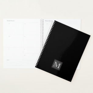 Cadeaux Personnalisés Jet Black Monogram Pour Lui