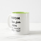 Cadeaux personnalisés pour lui Lime Green Mug à de (Devant gauche)