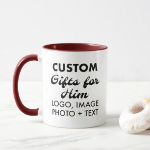 Cadeaux personnalisés pour lui Maroon Combo Mug 11