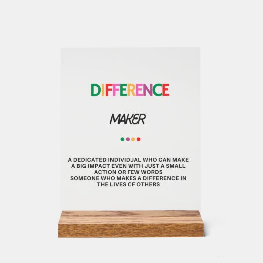 Cadeaux pour femmes qui font la différence, Cadeau (Recto)