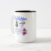 Cadeaux pour fille - À ma fille Mug (Devant gauche)