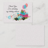 Cadeaux Pour Jour De Naissance Merci Cartes (Devant / Derrière)