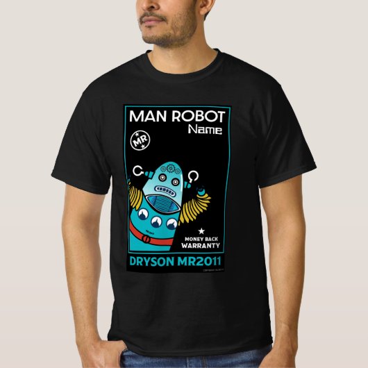 Cadeaux Robot Pour T-Shirt Anniversaire Ou Mariage (Devant)