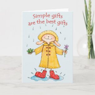 Cadeaux simples - Carte de voeux