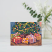 Cadeaux sous l'arbre | Carte de Noël (Debout devant)
