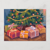 Cadeaux sous l'arbre | Carte de Noël (Devant)
