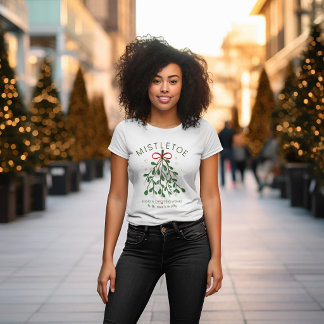 Cadeaux sous le gui & Vœux de Noël T-Shirt Mignon