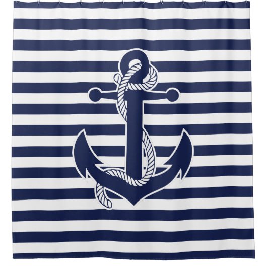 Cadeaux thématiques nautiques Douche Rideau Ancre (Devant)