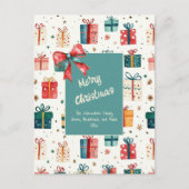 Cadeaux Vintages de Noël Carte postale (Devant)