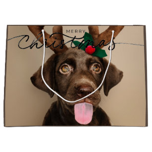 CADEAUZAK CHOCOLADE LABRADOR PUPPY MET GEWEI GROOT CADEAUZAKJE