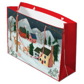 CADEAUZAK DORP IN DE SNEEUW GROOT CADEAUZAKJE (Achterkant Gekanteld)