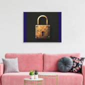 Cadenas ancien sur toile (Insitu(Salon))