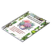 Caderno com capa de suculentas notitieboek (Linkerzijde)