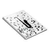Caderno Espial musical com saxofone Notitieboek (Rechterzijde)