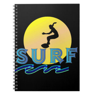 caderno espiral com tema surf notitieboek