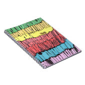 caderno para presente, caderno com cores vibrantes notitieboek (Rechterzijde)