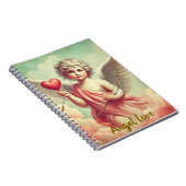 caderno personalizado anjo cupido com coração notitieboek (Rechterzijde)