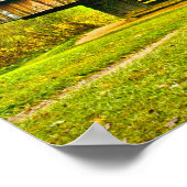 Cades Cove Cantilever Barn op Tipton Place Poster (Hoek)