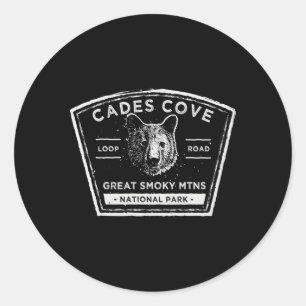 Cades Cove Great Smoky Mountains Ronde Sticker