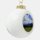Cades Cove Keramische Bal Ornament (Links)