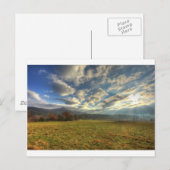 Cades Cove Morning Sun Rays Briefkaart (Voorkant / Achterkant)