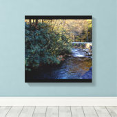 Cades Cove River Smoky Mountains Canvas Afdruk (Insitu (Houten vloer))