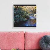 Cades Cove River Smoky Mountains Canvas Afdruk (Insitu (Woonkamer))