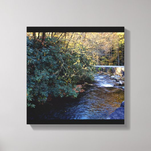 Cades Cove River Smoky Mountains Canvas Afdruk (Voorkant)