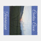Cades Cove Tennessee Mountains Fleece Blanket Deken (Voorkant (Horizontaal))