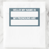 Cadet Blue Name & Pronoun Labels (Tas)
