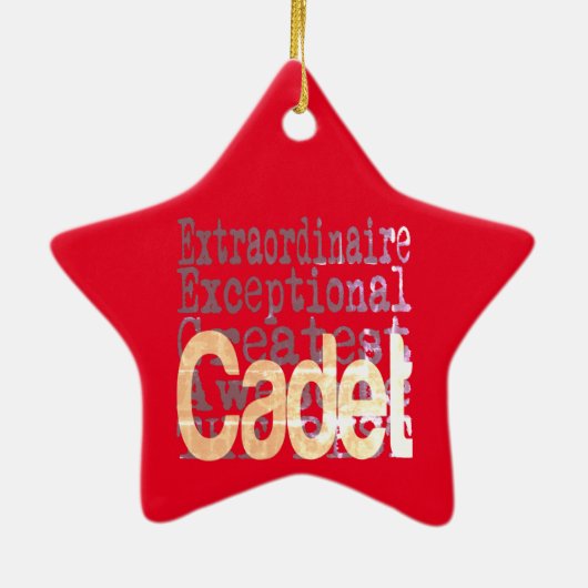 Cadet Extraordinaire Keramisch Ornament (Achterkant)