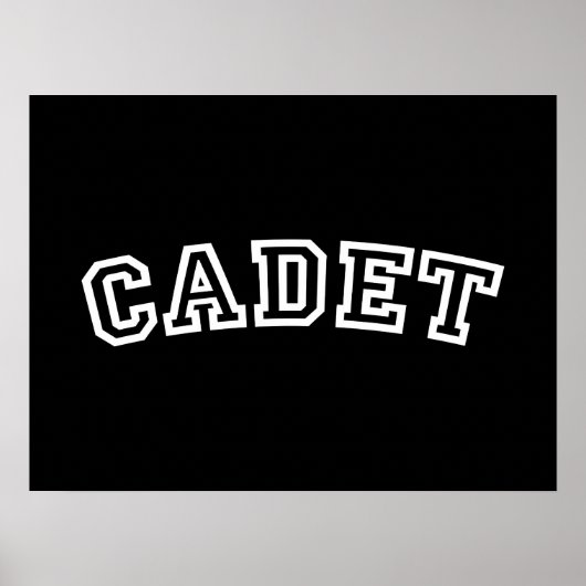 CADET POSTER (Voorkant)