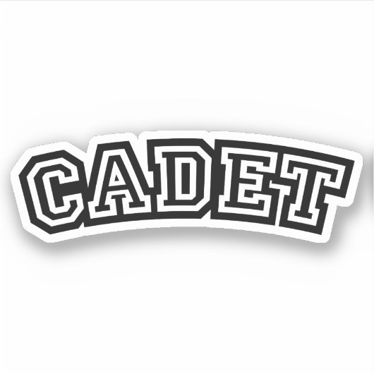 CADET STICKER (Voorkant)