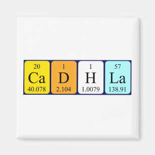 Cadhla periodiek table name magnet magneet