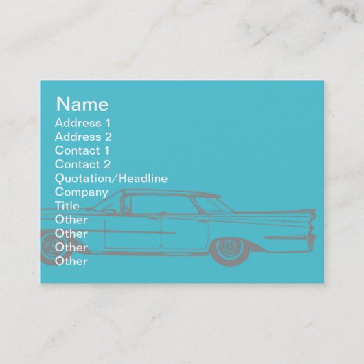 Cadillac - Chubby Visitekaartje (Voorkant)