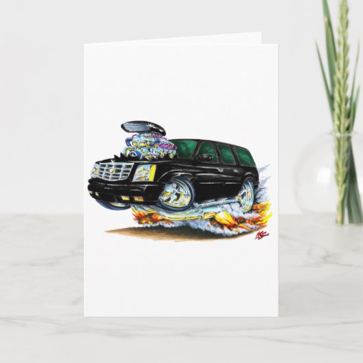 Cadillac Escalade Black Truck Kaart (Voorkant)