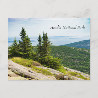 Cadillac-gebergte in het Nationaal Park Acadia in Briefkaart