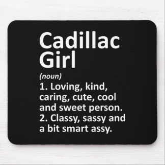 Cadillac Girl Mi Michigan Grappige Stad Thuis Root Muismat