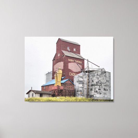 Cadillac Grain Elevator Canvas Afdruk (Voorkant)