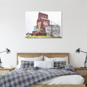 Cadillac Grain Elevator Canvas Afdruk (Insitu (Slaapkamer))